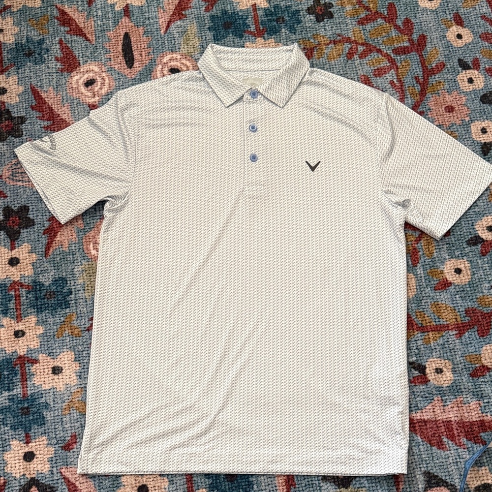 Callaway •geometric golf polo